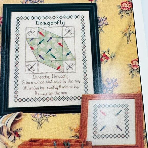 ROSEWOOD MANOR Dragonfly, Dragonfly Counted Cross Stitch Booklet Pattern KLUBA - Picture 3 of 5